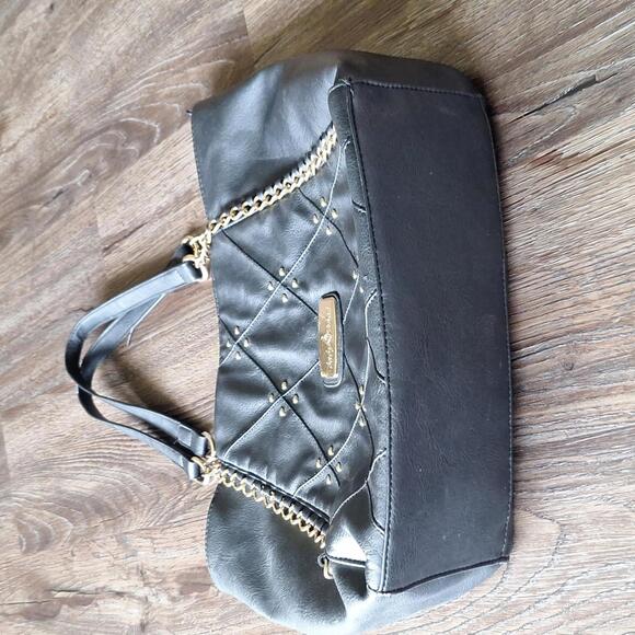 Y2k Baby Phat Black And Gold Toned Purse - Picture 9 of 9